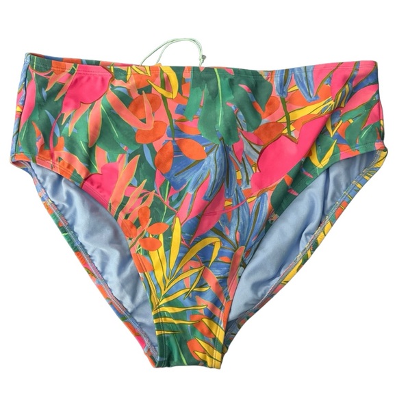 Kona Sol Matching Bikini Set Tropical Floral Medium Top Large Bottom - Picture 9 of 10